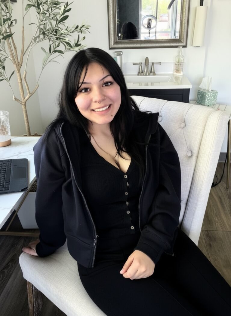 artist behind cosmetic tattoo by Lucia